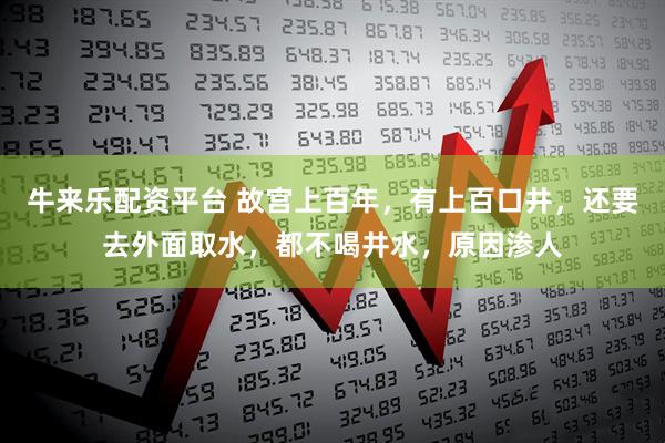 牛来乐配资平台 故宫上百年，有上百口井，还要去外面取水，都不喝井水，原因渗人